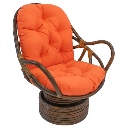 International Caravan Swivel Rocker with Twill Cushion, Tangerine Dream 3310-TW-TD